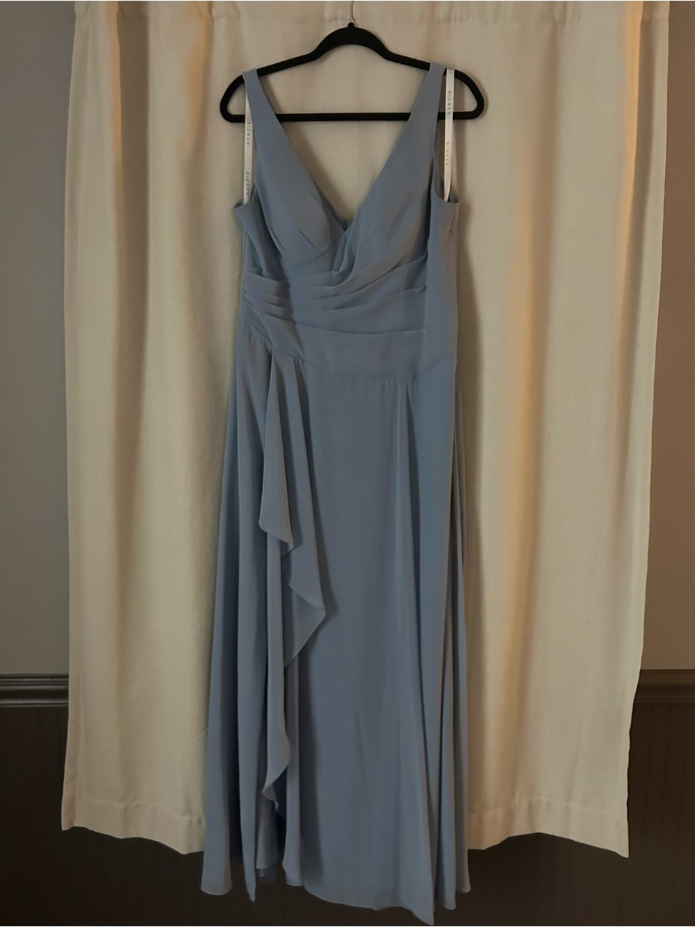 Azazie Dusty Blue Chiffron Bridesmaid Dress